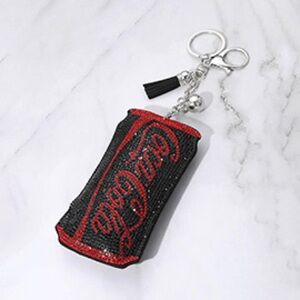 Coca-Cola Can Keychain in Red and Black